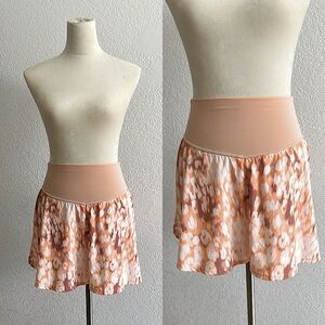 Offline by Aerie Orange Brown White Abstract print Skirt
